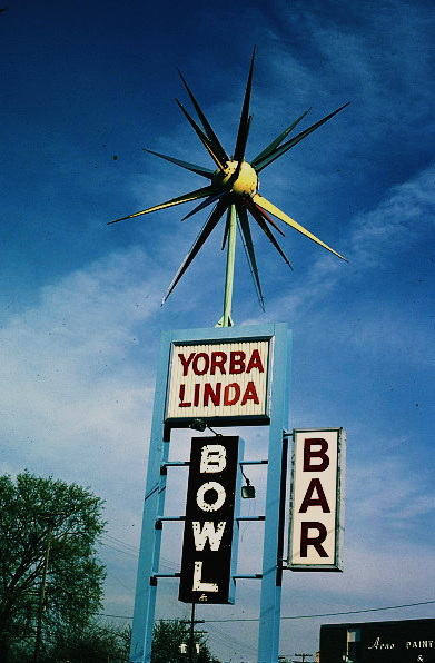 Yorba Linda Lanes - Vintage Sign (newer photo)